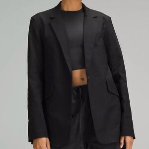 Lululemon NWT Relaxed-Fit Twill Blazer In Black Size Small
